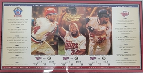 Framed 1997 Kirby Puckett Weekend Ticket Display