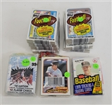 Collection of Unopened Baseball, Football, & Basketball Card Boxes