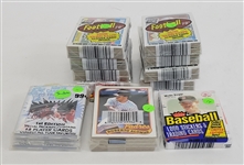 Collection of Unopened Baseball, Football, & Basketball Card Boxes