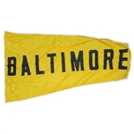 Baltimore Orioles Banner That Flew at Yankee Stadium
