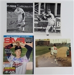 Bert Blyleven Lot of (4) Minnesota Twins Signed Photos and Magazine w/Blyleven Signed Letter of Provenance