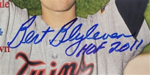 Bert Blyleven Lot of (4) Minnesota Twins Signed Photos and Magazine w/Blyleven Signed Letter of Provenance