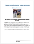 Bert Blyleven Lot of (4) California Angels Signed Photos, Magazine and Folder w/Blyleven Signed Letter of Provenance