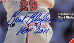 Bert Blyleven Lot of (4) California Angels Signed Photos, Magazine and Folder w/Blyleven Signed Letter of Provenance