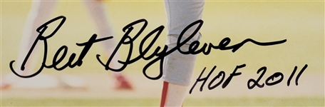 Bert Blyleven Lot of (4) California Angels Signed Photos, Magazine and Folder w/Blyleven Signed Letter of Provenance