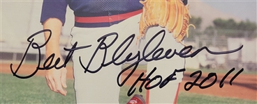 Bert Blyleven Lot of (4) California Angels Signed Photos, Magazine and Folder w/Blyleven Signed Letter of Provenance