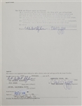 Bert Blyleven 1975 Minnesota Twins Original Players Contract with Signed Letter From Calvin Griffith w/Blyleven Signed Letter of Provenance
