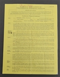 Bert Blyleven First Ever Professional Contract 1969 Sarasota Twins Original Players Contract and Other Letters w/Blyleven Signed Letter of Provenance