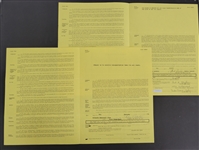 Bert Blyleven 1969 and 1970 Orlando Twins Original Players Contracts w/Blyleven Signed Letter of Provenance
