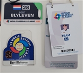 Bert Blyleven Lot of (5) World Baseball Classic Team Netherlands Credentials and Bag Tags w/Blyleven Signed Letter of Provenance