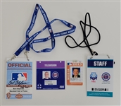 Bert Blyleven Lot of (4) Minnesota Twins Credentials w/Blyleven Signed Letter of Provenance