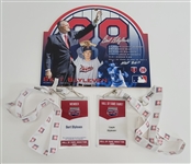 Bert Blyleven 2021 Hall of Fame Credentials Derek Jeter Ceremony and Signed Wooden Plaque w/Blyleven Signed Letter of Provenance