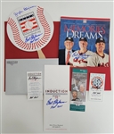 Bert Blyleven Lot of (11) 2011 Hall of Fame Items Signed w/Blyleven Signed Letter of Provenance