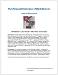 Bert Blyleven Lot of (11) 2011 Hall of Fame Items Signed w/Blyleven Signed Letter of Provenance