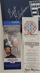 Bert Blyleven Lot of (12) 2011 Hall of Fame Signed Items w/Blyleven Signed Letter of Provenance