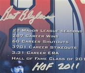 Bert Blyleven Lot of (12) 2011 Hall of Fame Signed Items w/Blyleven Signed Letter of Provenance