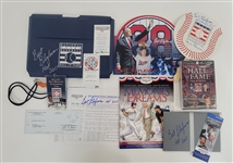 Bert Blyleven Lot of (12) 2011 Hall of Fame Signed Items w/Blyleven Signed Letter of Provenance