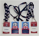 Bert Blyleven 2022 Hall of Fame and Twins Party Credentials Kaat and Oliva  w/Blyleven Signed Letter of Provenance
