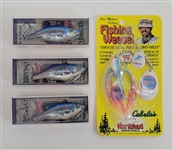 Bert Blyleven Lot of (4) Minnesota Twins Fishing Lure Stadium Giveaways Guardado/Milton w/Blyleven Signed Letter of Provenance