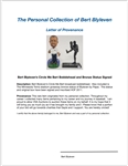 Bert Blyleven Circle Me Bert Bobblehead and Bronze Statue Signed w/Blyleven Signed Letter of Provenance