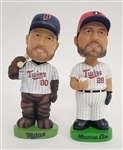 Bert Blyleven Lot of (2) Minnesota Twins Prototype Bobbleheads w/Blyleven Signed Letter of Provenance