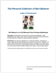 Bert Blyleven Lot of (2) Minnesota Twins Prototype Bobbleheads w/Blyleven Signed Letter of Provenance