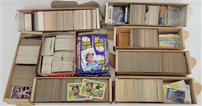 Bert Blyleven Huge Baseball Card Lot From 1970s-90s Featuring Full and Partial Boxes w/Blyleven Signed Letter of Provenance