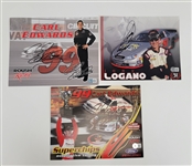 Lot of 3 Carl Edwards & Joey Logano Autographed 8x10 Photos Beckett