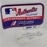 Ichiro Suzuki 2011 Seattle Mariners Game Used & Autographed Jersey w/ Dave Miedema LOA & Beckett