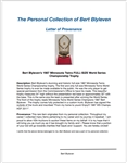 Bert Blyleven 1987 Minnesota Twins FULL-SIZE World Series Championship Trophy w/Blyleven Signed Letter of Provenance