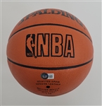 Boston Celtics Legends Autographed Basketball w/ Bird & Russell Beckett LOA