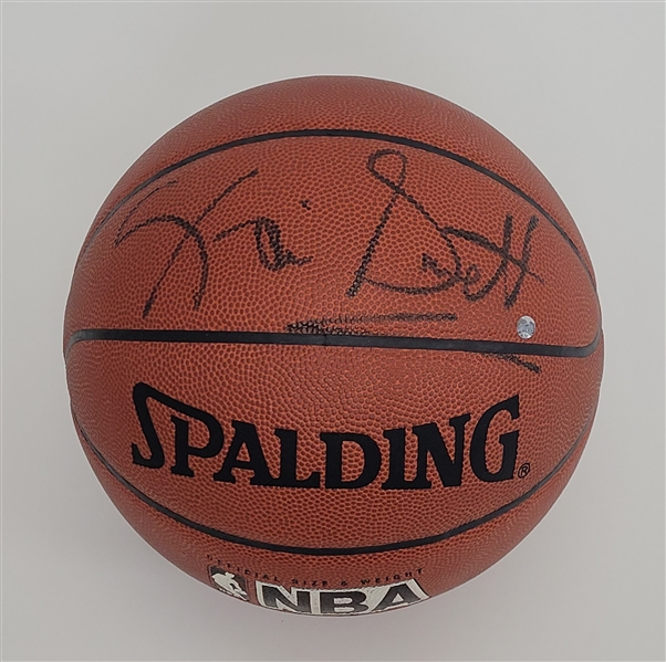 Kevin Garnett Rookie Autographed Spalding Basketball Beckett