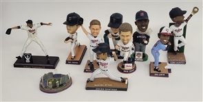 Bert Blyleven Lot of (10) Minnesota Twins Bobbleheads and Statues w/Blyleven Signed Letter of Provenance