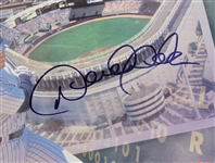 Derek Jeter Autographed 1996 Yankees Catalog Matted w/ Beckett LOA