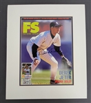 Derek Jeter Autographed 1996 "Beckett Magazine Matted w/ Beckett LOA
