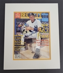 Derek Jeter Autographed 1997 "Beckett" Magazine Matted w/ Beckett LOA