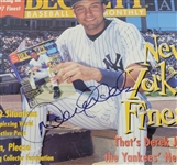 Derek Jeter Autographed 1997 Beckett Magazine Matted w/ Beckett LOA
