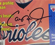 Cal Ripken Jr. Autographed 1991 Baseball Cards Magazine Matted Beckett