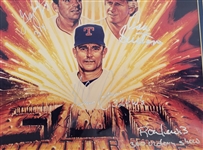 300 Win Club Autographed 11x14 Lithograph Matted w/ Beckett LOA