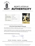 Mickey Mantle Autographed Magazine Page w/ Beckett LOA