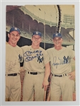 Mickey Mantle, Roger Maris, & Bob Cerv Autographed Magazine Photo w/ Beckett LOA