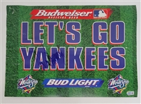 Donald Trump Autographed Lets Go Yankees 12x18 Poster Signed at the 1998 Yankees World Series Celebration w/ Beckett LOA