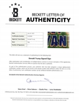 Donald Trump Autographed 'Let's Go Yankees' 12x18 Poster Signed at the 1998 Yankees World Series Celebration w/ Beckett LOA