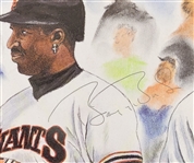 Barry & Bobby Bonds Dual Autographed 16x20 Print LE #194/300 w/ Beckett LOA