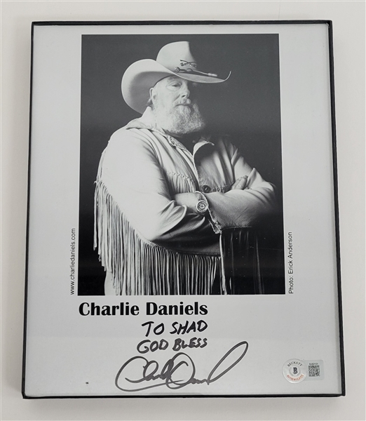 Charlie Daniels Autographed 8x10 Photo Beckett