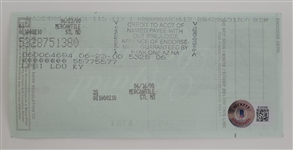 Buck O'Neil Signed Check Beckett