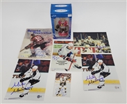 Autographed Hockey Lot w/ Brian Bellows, Tony Esposito, Mike Modano, Mike Bossy, & Bobby Hull Beckett