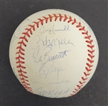 1996 Minnesota Twins Team Signed Baseball w/ Kirby Puckett Beckett LOA