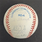 1996 Minnesota Twins Team Signed Baseball w/ Kirby Puckett Beckett LOA