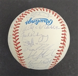 1996 Minnesota Twins Team Signed Baseball w/ Kirby Puckett Beckett LOA